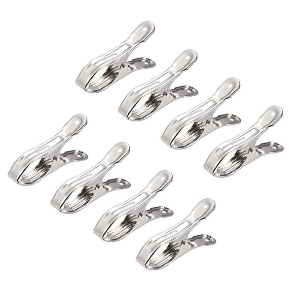 120mm Tablecloth Clips for Fixing Table Cloth Hanging Clothes， 16Pcs - Silver Tone