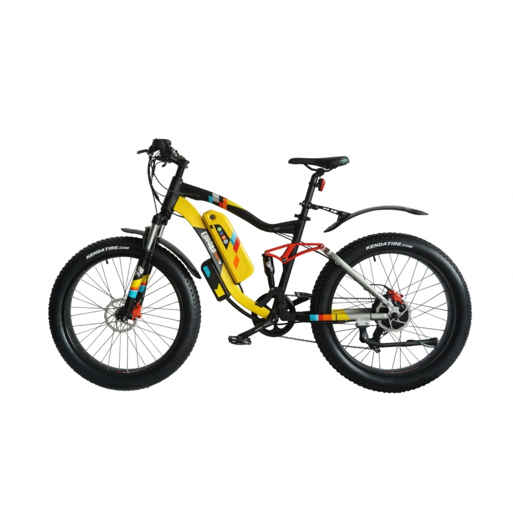 Green Bike Electric Enduro Path Electric Bike 48 Volt Fat Tire Mountain Ebike