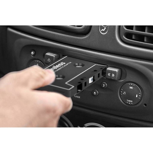 Just Wireless Cassette To 3 5mm Auxiliary Audio Adapter Black