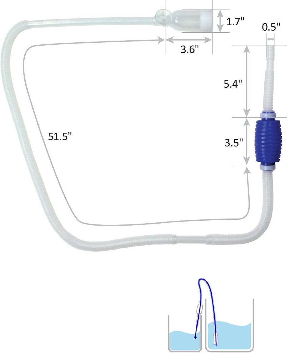 TeraPump Aquarium Water-Transferring Siphon Pump with Flow Control