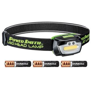 PowerSmith 230 Lumens LED Motion-Sensor WeatherProof Headlamp with Adjustable Strap HighLowStrobe Modes and Batteries PHL23FRGS