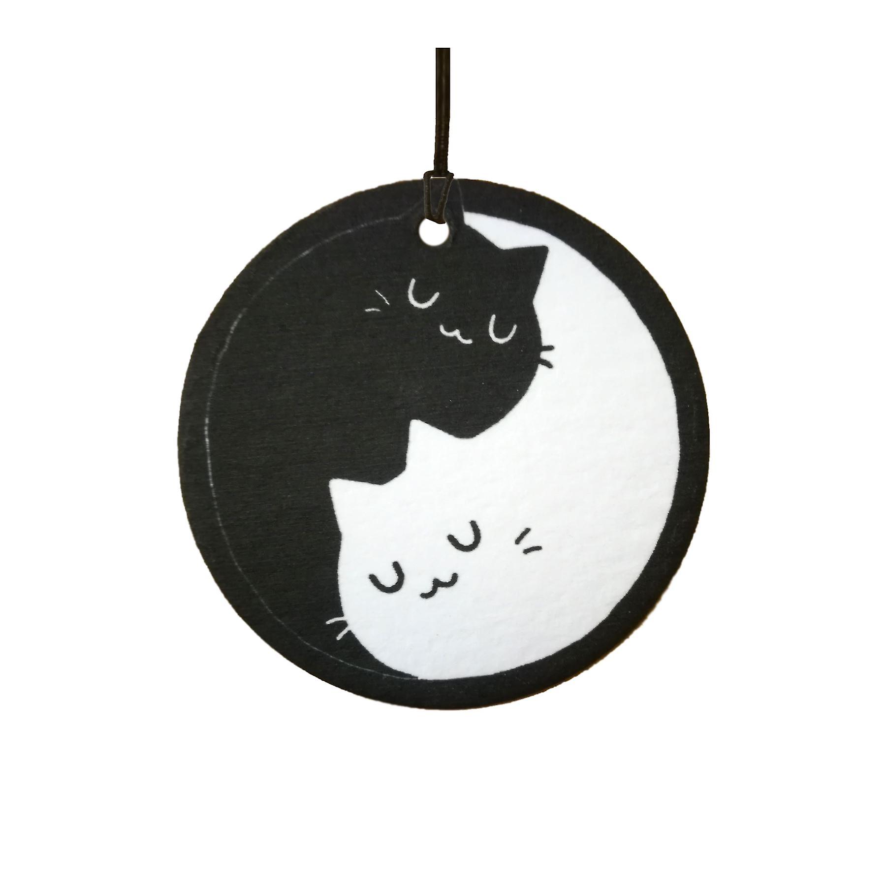 Yin Yang Cats Car Air Freshener