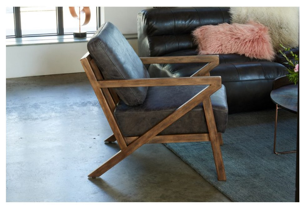 Drexel Arm Chair Blue   Midcentury   Armchairs And Accent Chairs   by Old Bones Co.  Studios  Houzz