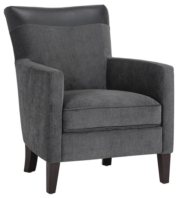 Garvey Lounge Chair   Polo Club Stone / Bravo Portabella   Transitional   Armchairs And Accent Chairs   by Rustic Home Furniture Deco  Houzz