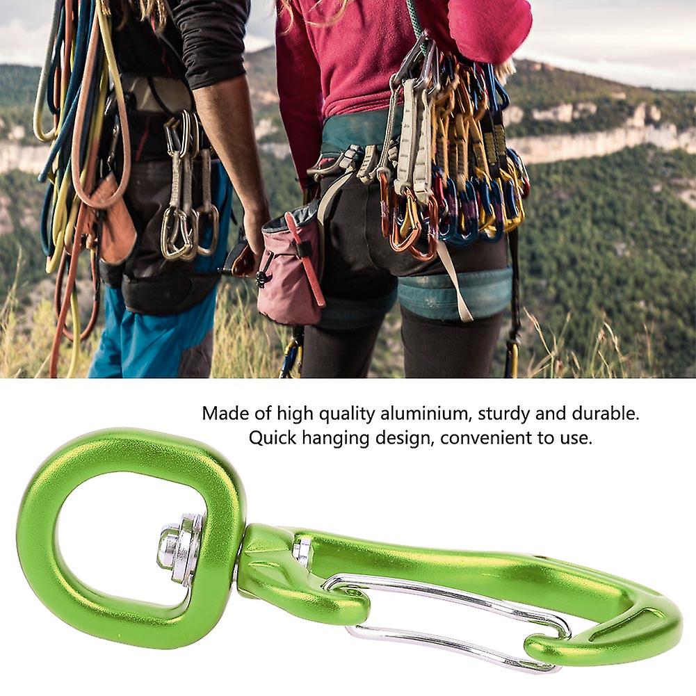 Aluminum Hammock Climbing Safety Buckle Carabiner Quickdraw Quick Hanging Hook(green)