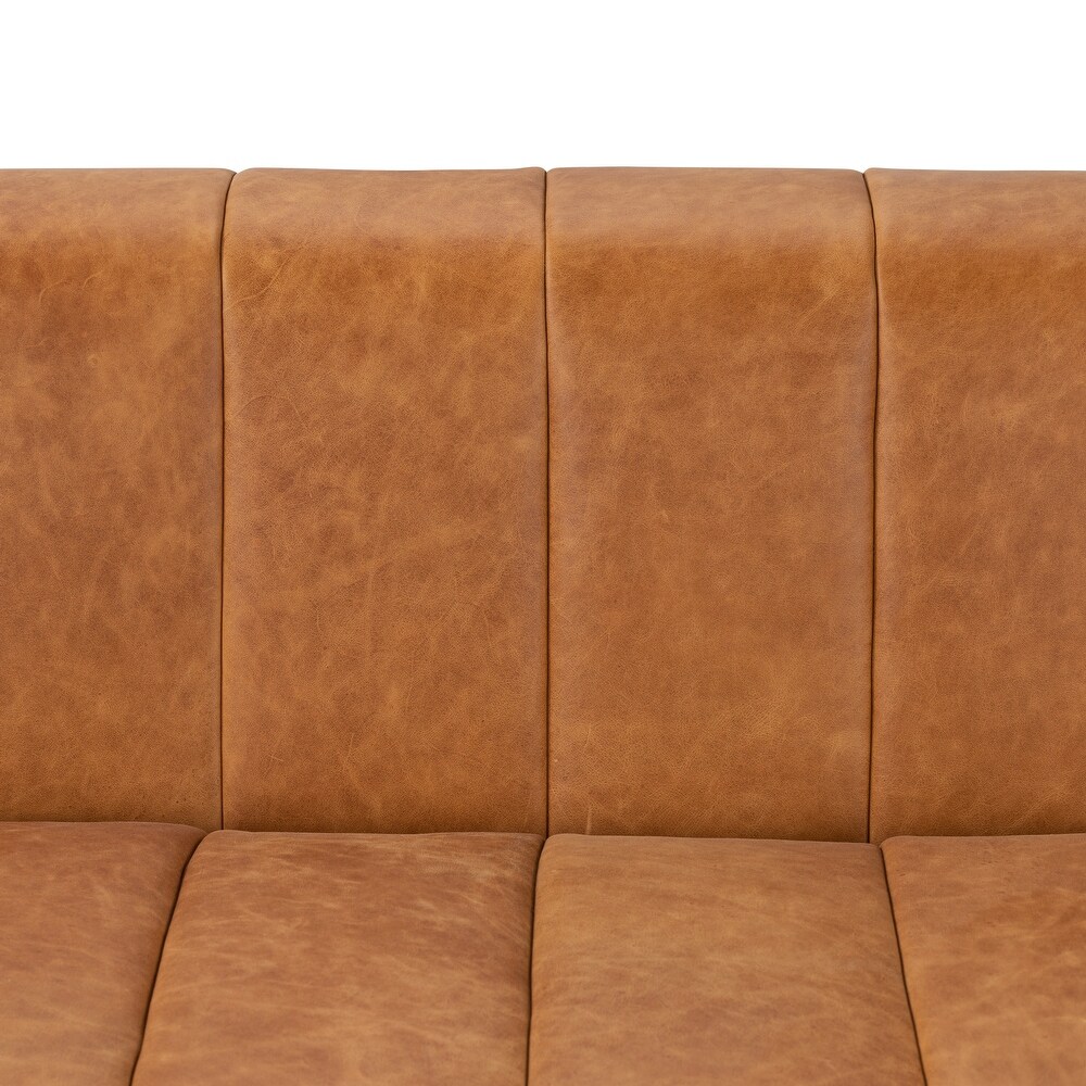 Poly and Bark Canale Sofa   Genuine Italian Leather