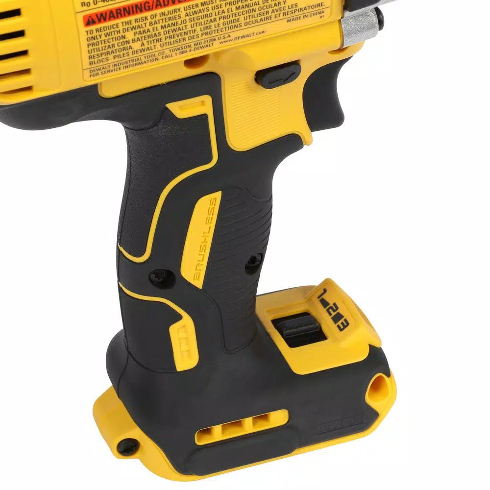 DEWALT 20-Volt MAX XR Cordless Brushless 7/16 in. High Torque Impact Wrench Quick Release Chuck and (2) 20-Volt 5.0Ah Batteries and#8211; XDC Depot