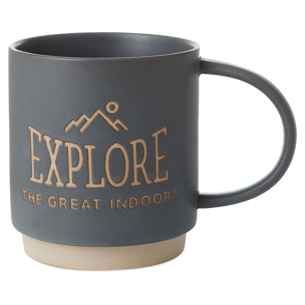 Hallmark  Explore Indoors Funny Mug, 16 oz.