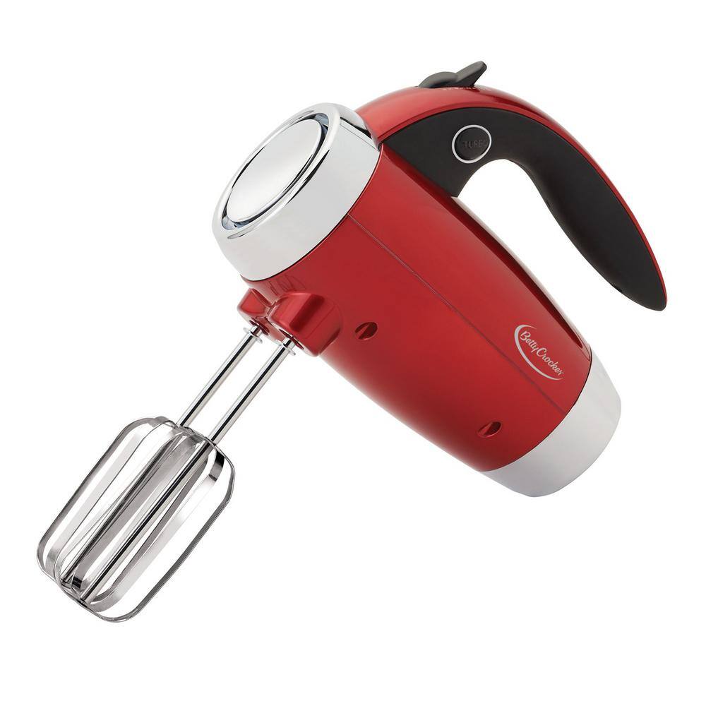 Betty Crocker 7-Speed Red Hand Mixer with Mini Stand BC-2208CMR