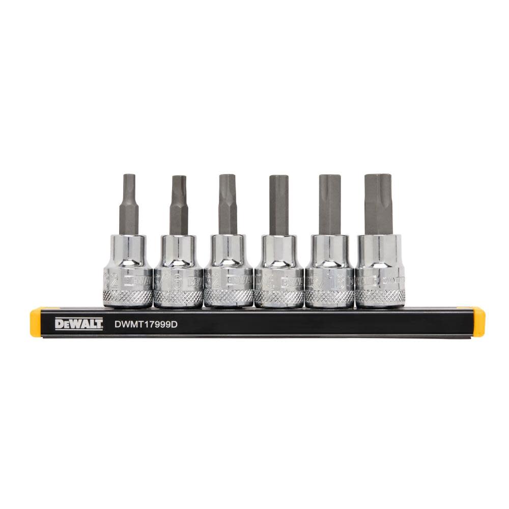 DEWALT SAE HEX Socket Set 3/8 DRIVE 6pc