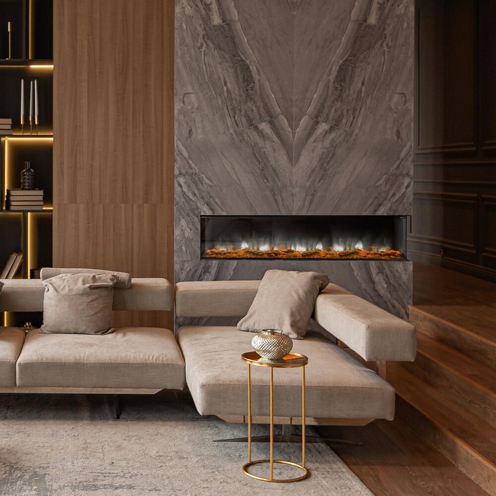 Dynasty Fireplaces Melody Series 63 inch Smart Multi Sided Electric Fireplace