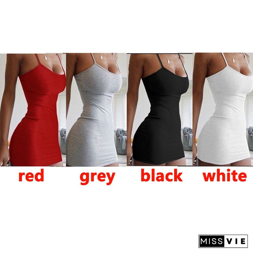 Summer Women's Hanging Neck Tight-Fitting Hip Dress