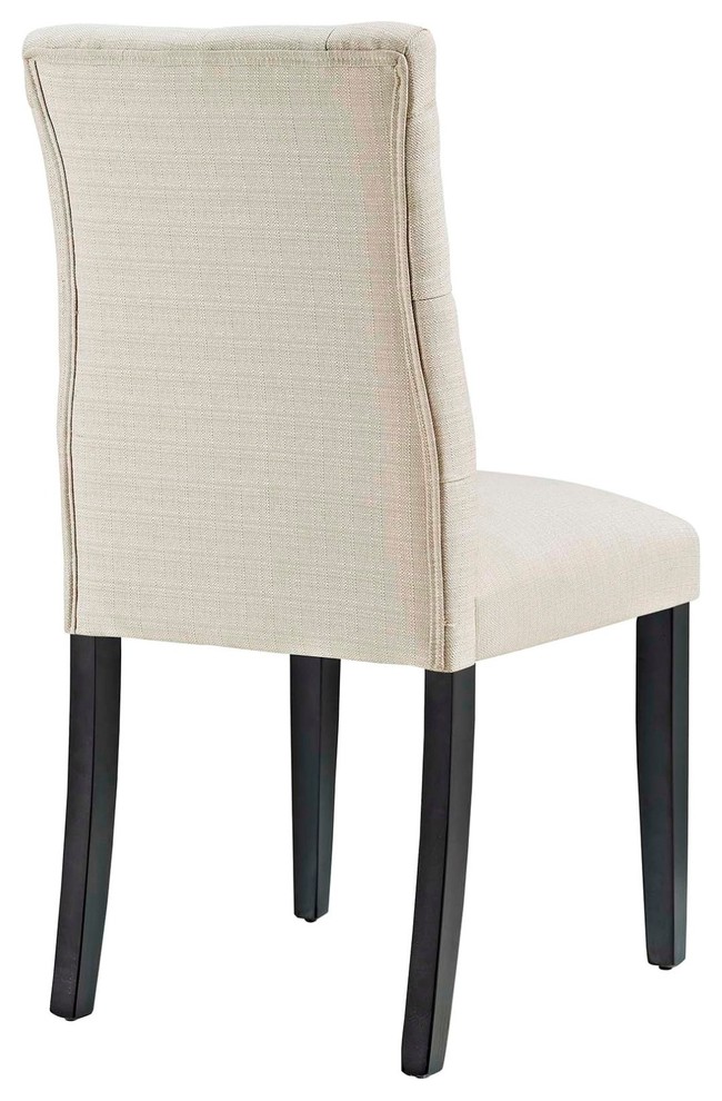 Modern Contemporary Urban Kitchen Room Dining Chair  Navy Blue  Fabric Wood   Transitional   Dining Chairs   by House Bound  Houzz