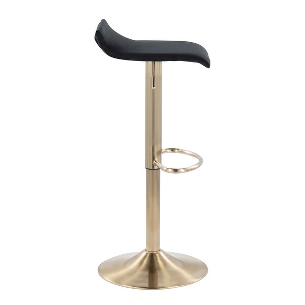 Silver Orchid Tower Ale Gold Adjustable Bar Stool - Set of 2