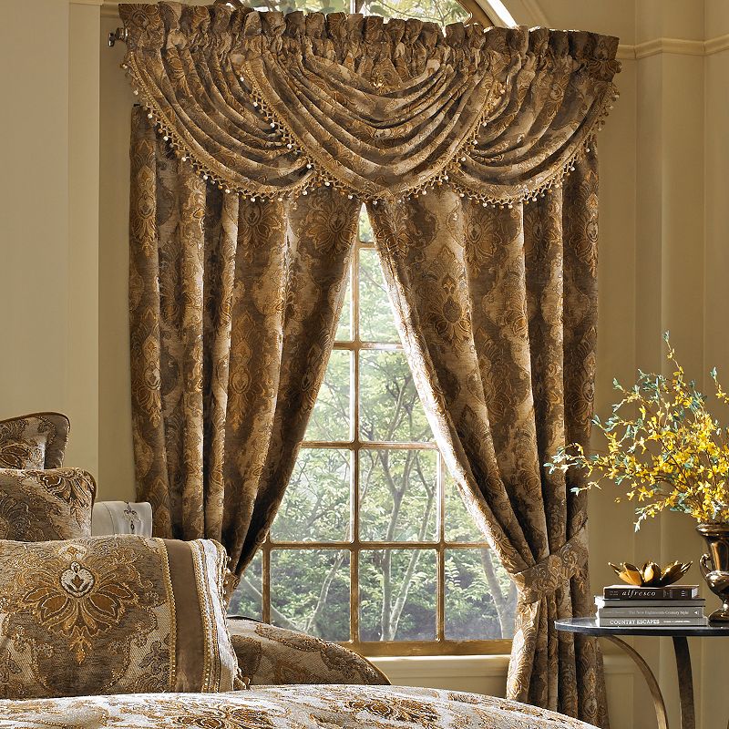 Five Queens Court Brooke Set of 2 Window Curtain Panels