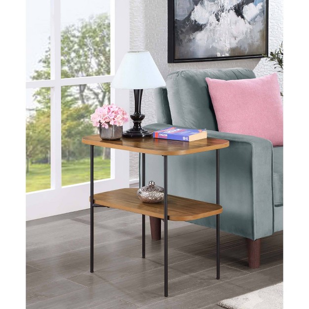 Lunar Chairside End Table With Shelf Breighton Home