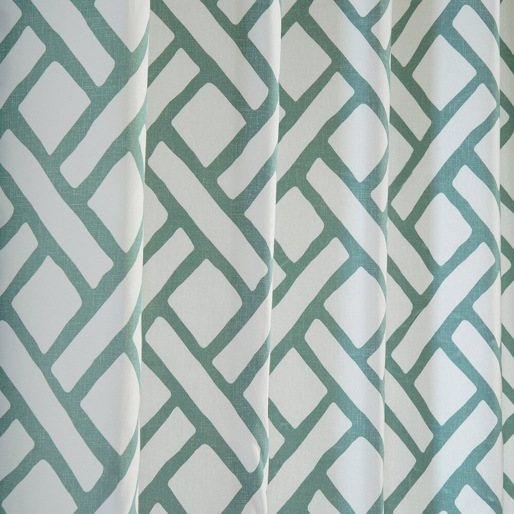 Exclusive Fabrics Garden Path Printed Cotton Curtain (1 Panel)