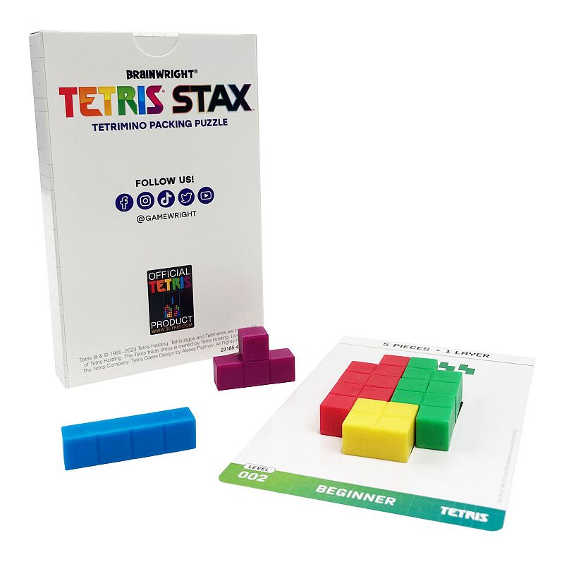 Brainwright Tetris Stax Tetrimino Packing Puzzle