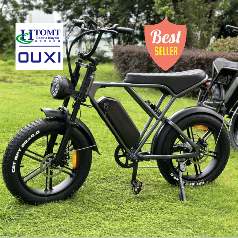 fatbike OUXI V8 ebike OUXI H9 20inches fatbike vintage design in EU retro electric bike