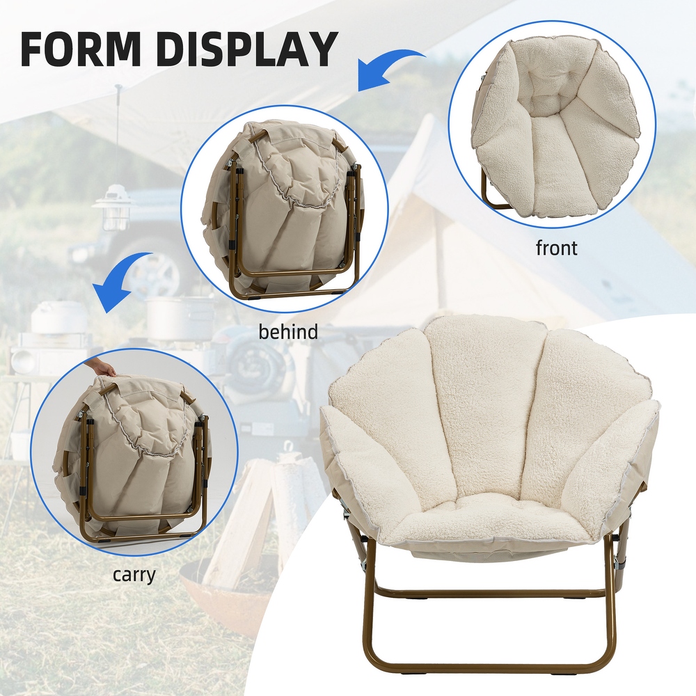 Folding lounge chair  balcony  home backrest  leisure chair  lazy sofa for pregnant women  moon chair set of 2