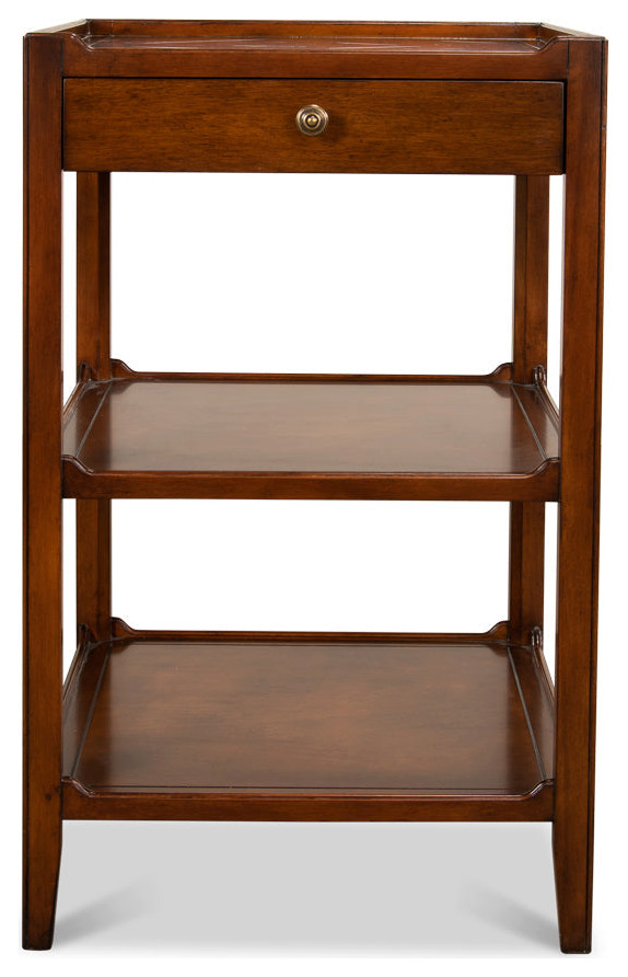 Triple Shelf Occasional Table   Traditional   Side Tables And End Tables   by Sideboards and Things  Houzz