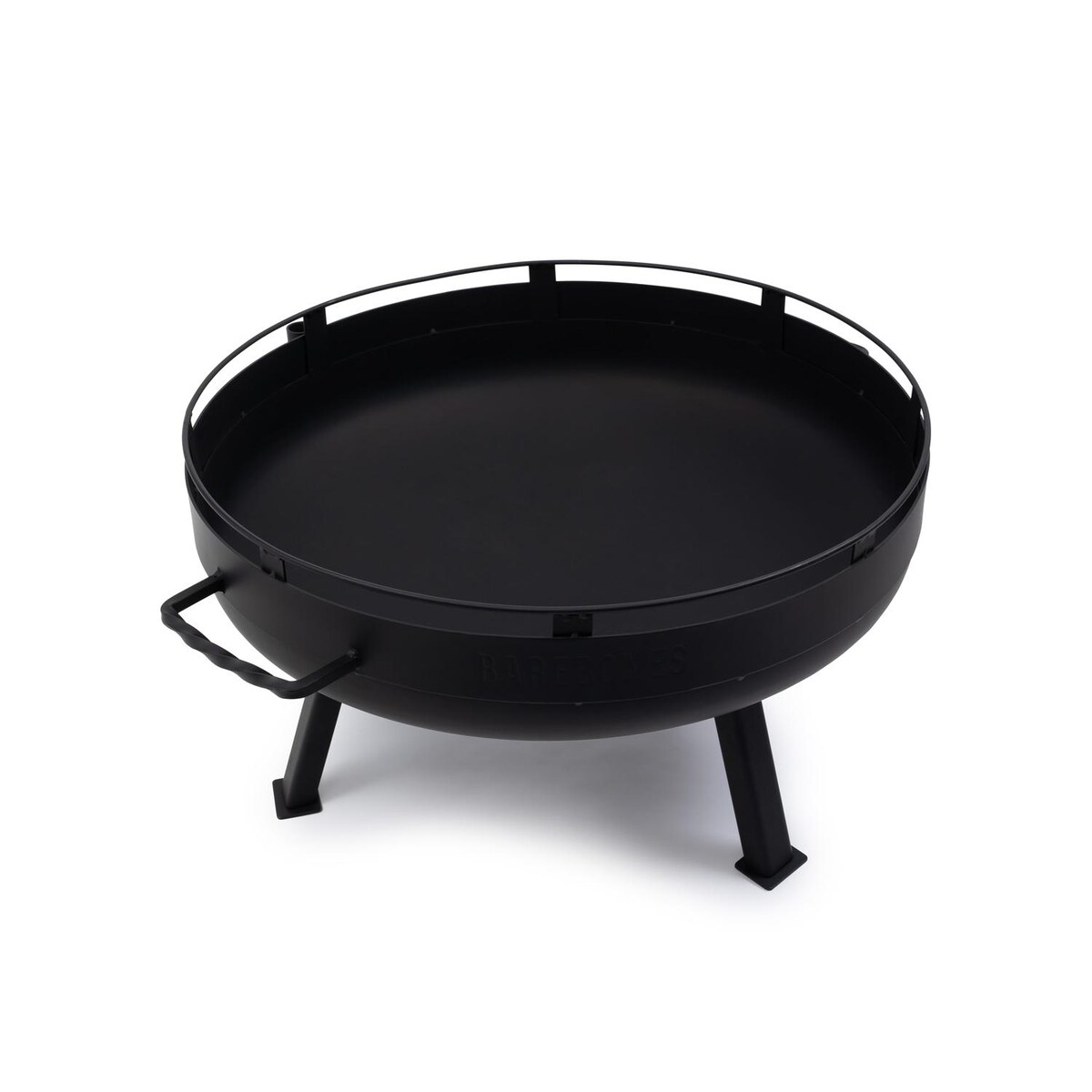 Barebones Living Cowboy 23-Inch Fire Pit Grill w/ Adjustable Grill Grate