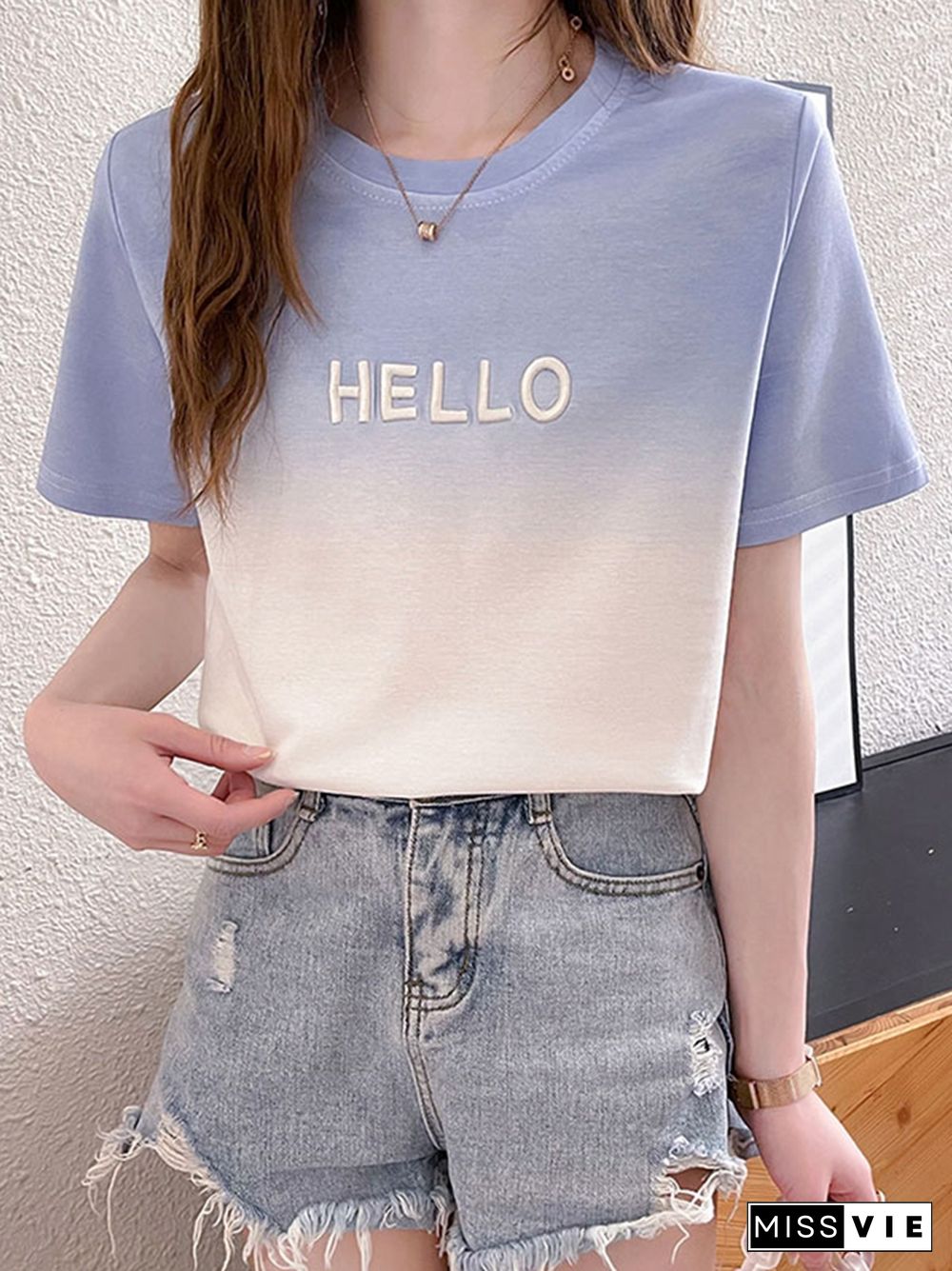 Bobokateer Fashion Summer Clothes For Women Tops Short Sleeve Cotton Woman Tshirts O-Neck Tee Shirt Femme T-Shirty Damskie