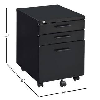 Acme Furniture Peden Black File Cabinet with Drawers 92880