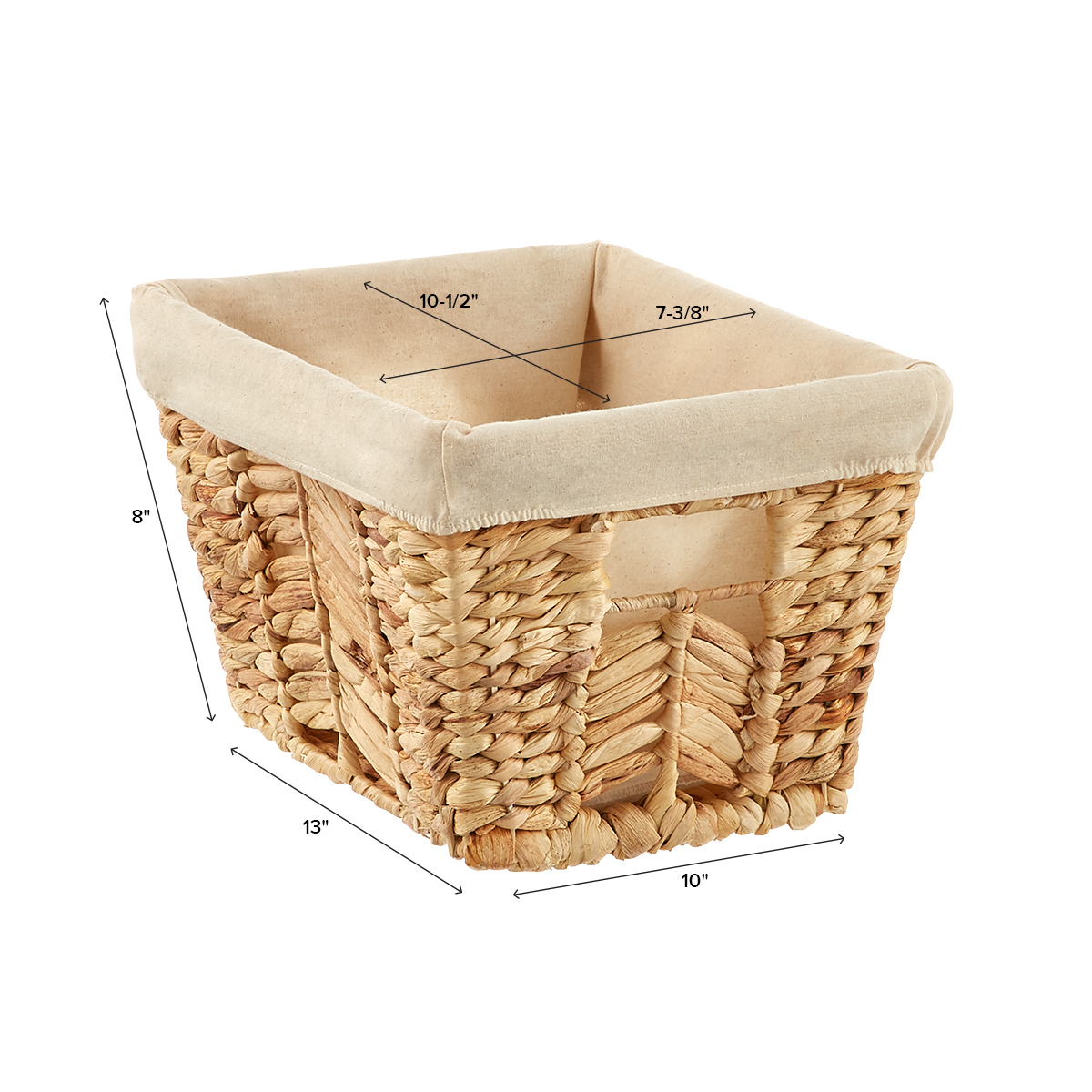 Water Hyacinth Mixed Weave Storage Bins