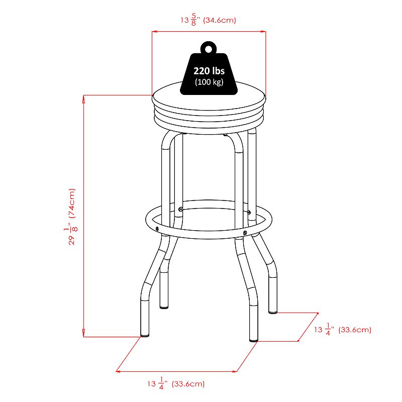 Winsome Summit Pub Table and Bar Stool 3-piece Set