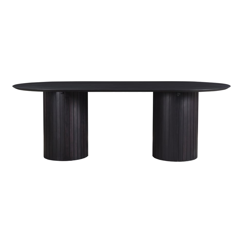 Aurelle Home Poete Solid Acacia Wood Pedestal Dining Table