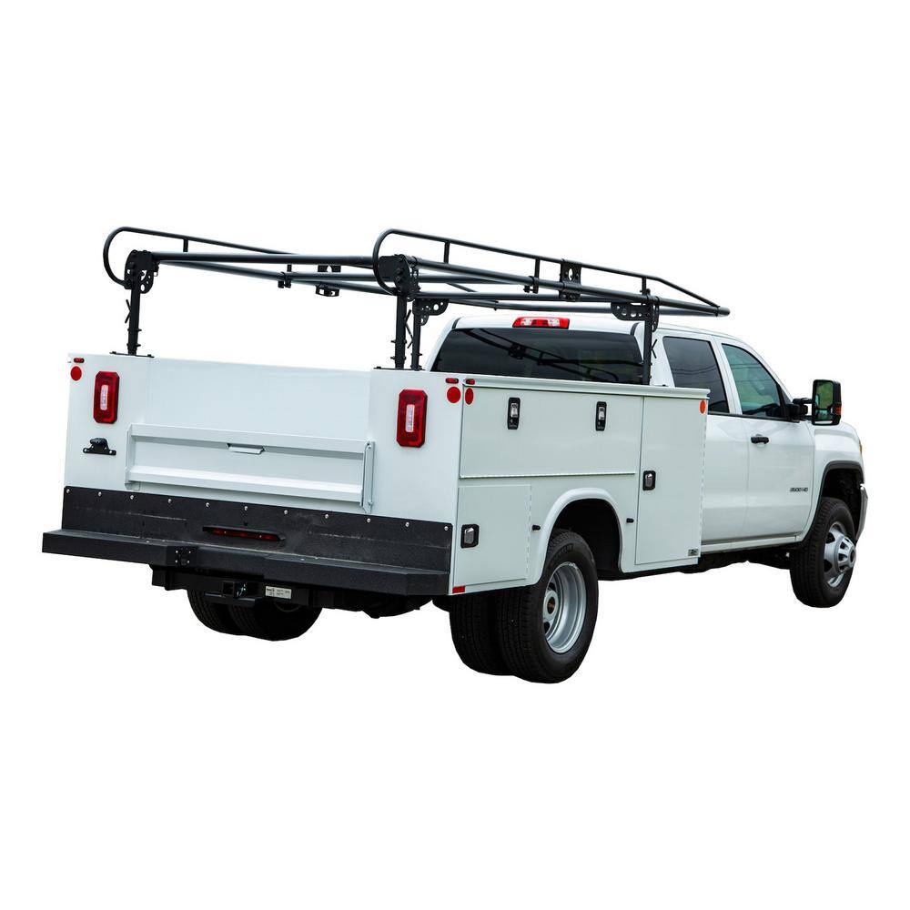 Buyers Products Company 14-12 ft. 1000 lbs. Capacity Black Steel Service Body Ladder Rack 1501260