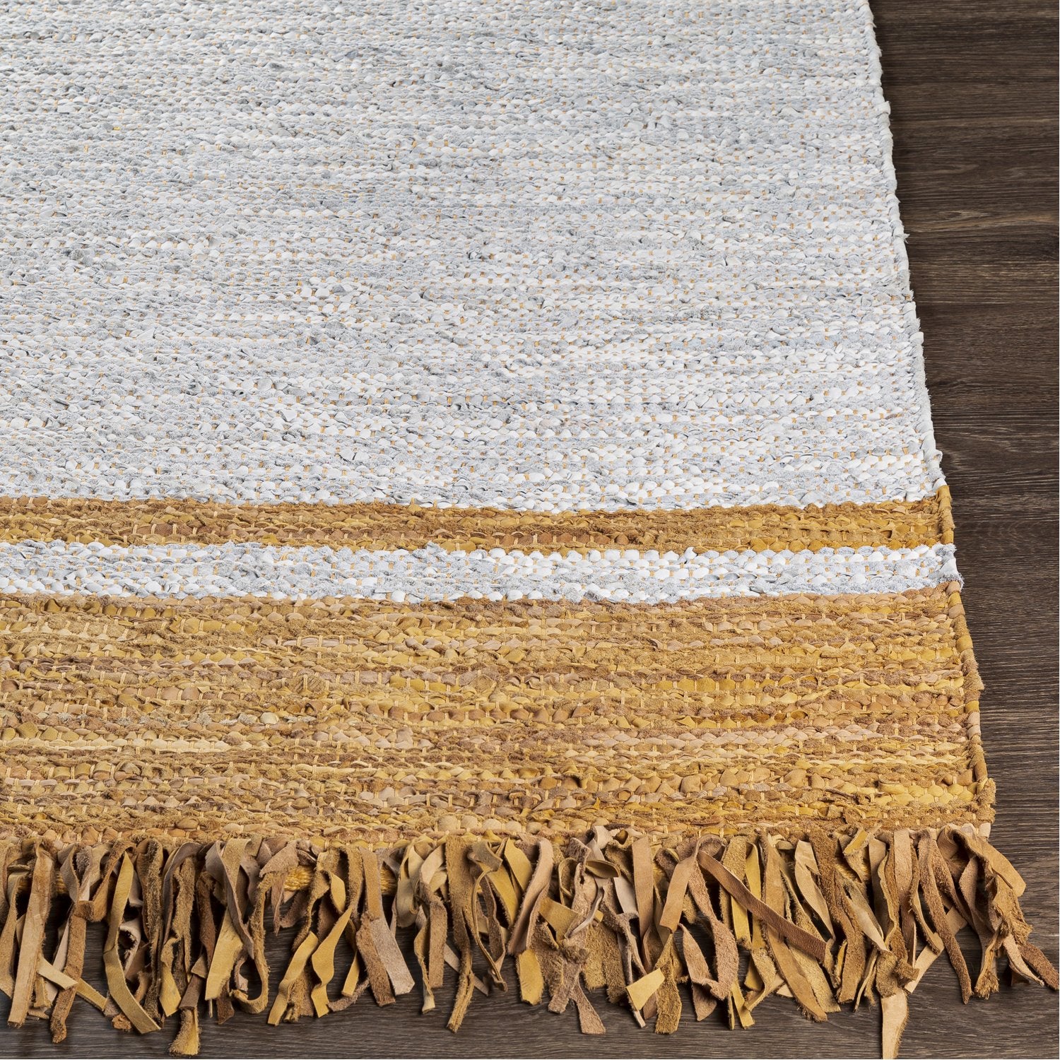 Lexington Hand Woven Rug in Camel, Light Gray, Wheat