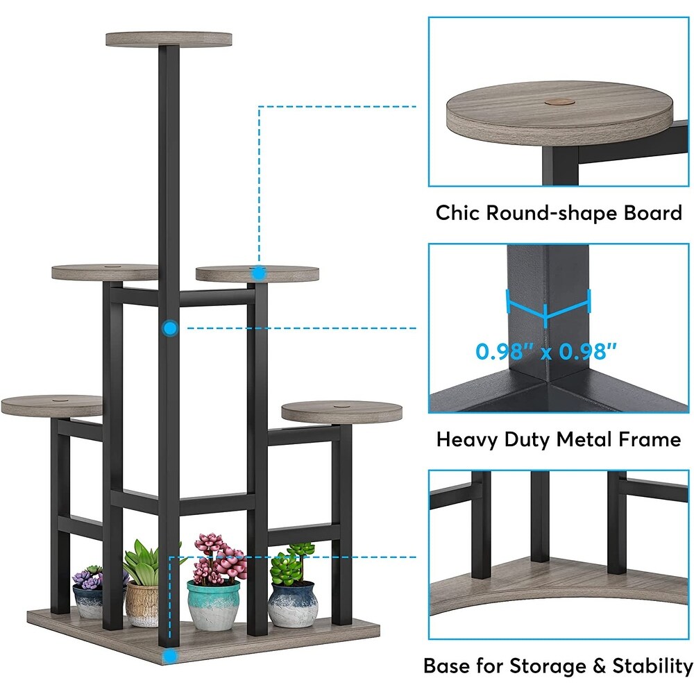 Corner Plant Stand Indoor  6 Tiered Plant Shelf Flower Stand