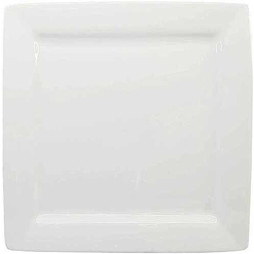 Better Homes and Gardens Square Dinner Plates， White， Set of 6