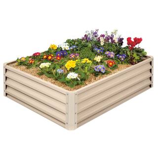 Stratco Raised Garden Bed-Galvanized Metal LG-18294