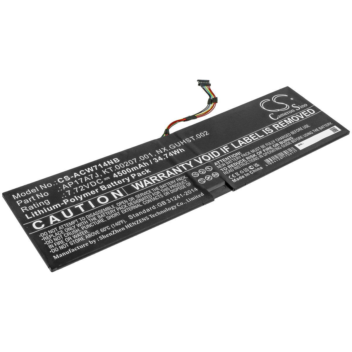 Acer Swift 7 SF71451T Swift 7 SF71451TM16F Swif Replacement Battery BatteryClerkcom Laptop and Notebook