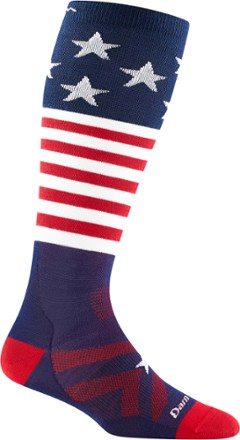 Darn Tough Captain Stripes Over-The-Calf Lightweight Ski and Snowboard Socks - Kids'