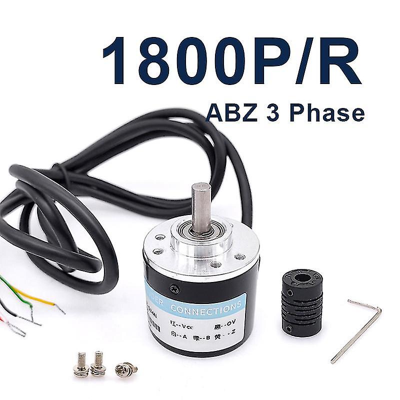 Huamade 38s6g5-z Rotary Incremental Encoder 50 100 200 360 400 500 1000p/r 2000ppr A B Z 5-24v Dc Output Npn E6b2-cwz6c Encoder