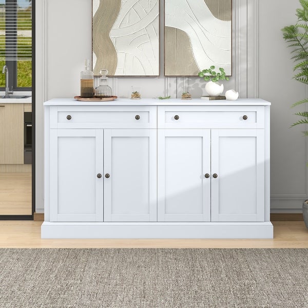 Kitchen Sideboard Storage Buffet Cabinet with 2 Drawers and 4 Doors