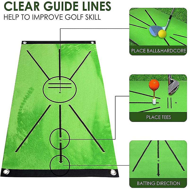 Golf Swing Track Practice Marking Pad Batting Trajectory Direction Detection Analysis Pad Training Mat For Swing Detection