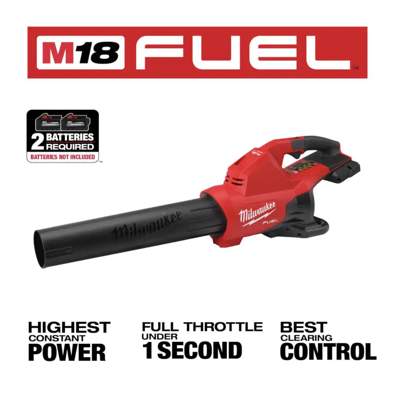 Milwaukee M18 FUEL Dual Battery 18-Volt Lithium-Ion Brushless Cordless Handheld Blower， Tool-Only