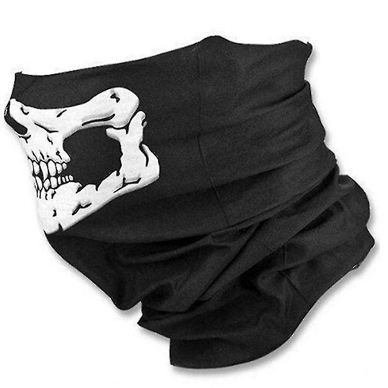 2pcs Cool Bicycle Ski Half Face Mask Ghost Scarf Multi Use Cod