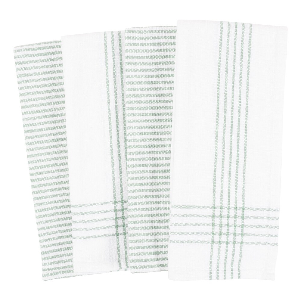 Monoco Relaxed Casual Kitchen Towels  Set of 4