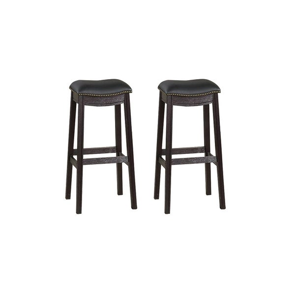 PU Upholstery Bar Stool， Set of 2