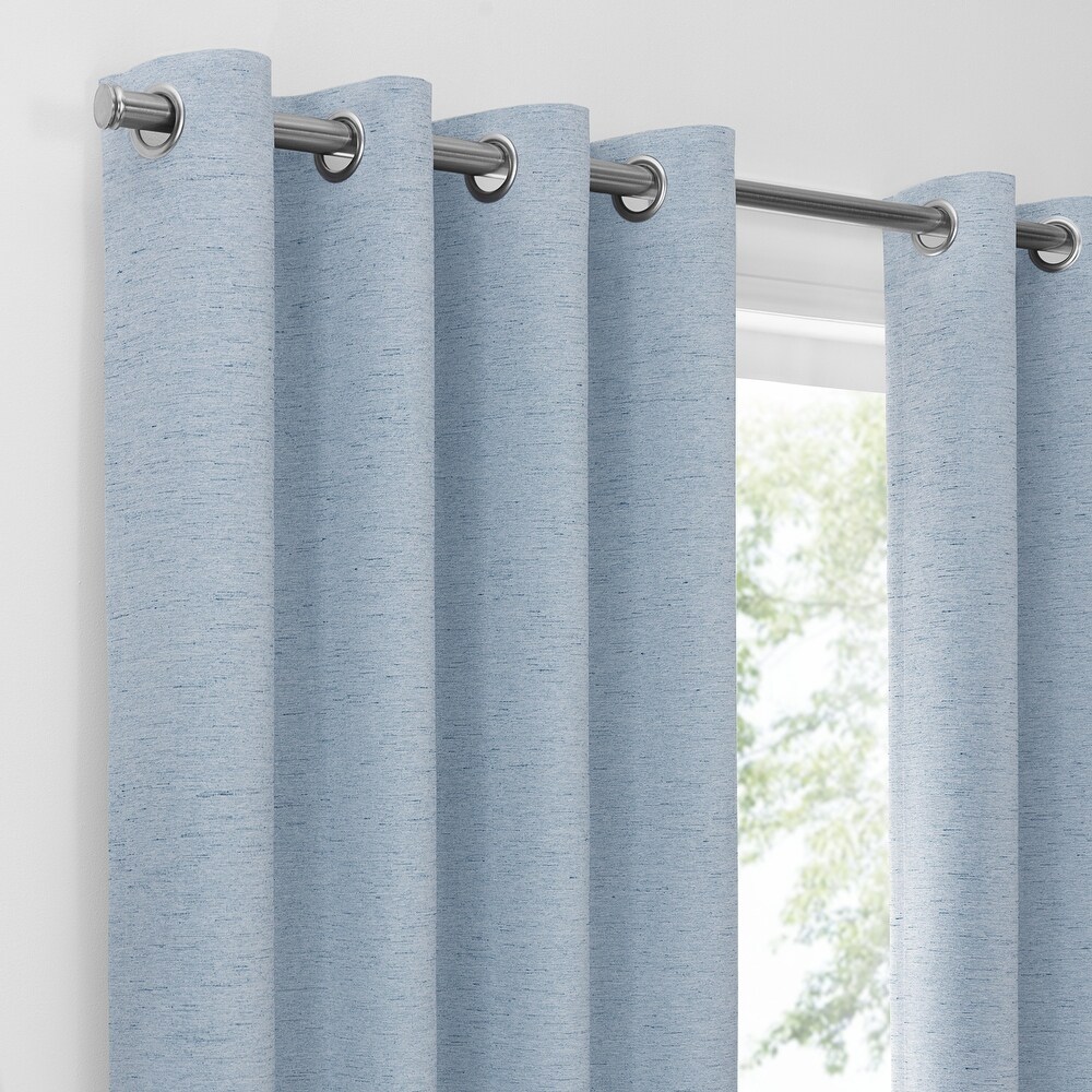 Eclipse Lawson Arm   Hammer Odor Neutralizing Blackout Grommet Curtain Panel