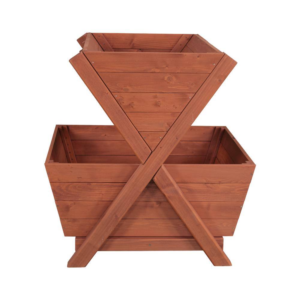 Leisure Season Wooden 2-Tier Planter Box PB3233