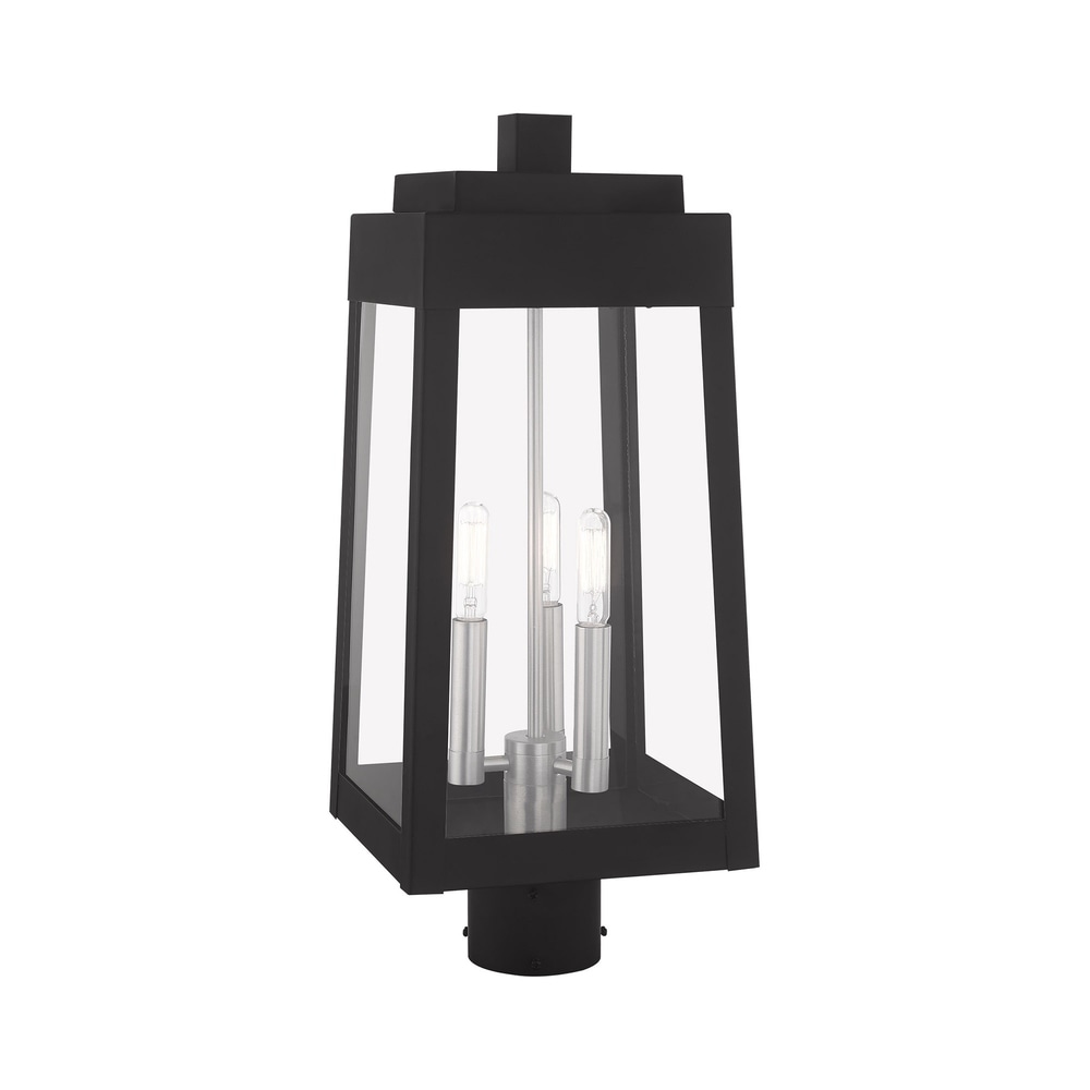 Livex Lighting Oslo 3 Light Outdoor Post Top Lantern   8.25\