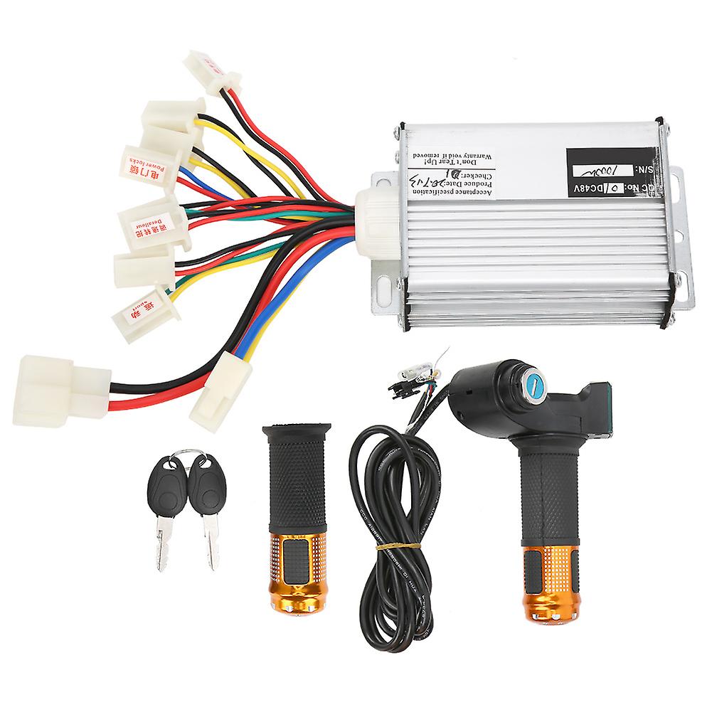 48v 1000w Electric Bike Brush Controller Universal Power With Screen Display Handle Kit