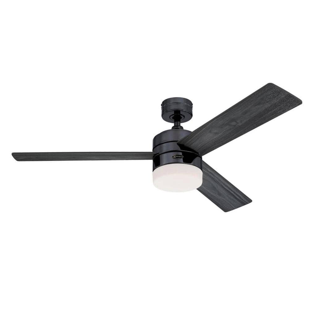 Westinghouse Alta Vista 52 in LED Indoor Gun Metal Ceiling Fan with Light Fixture and Remote Control